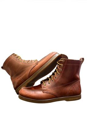 SEBAGO - BROWN ALL LEATHER BOOTS “DOCKSIDES”